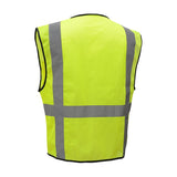 GSS Mesh Zipper Safety Vest with Solid Knit Pockets & 6 Pockets - 1505/1506 Series