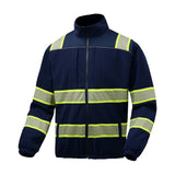 GSS Onyx Enhanced Visibility Fleece Full Zip Sweatshirt with 6 Pockets - 7552