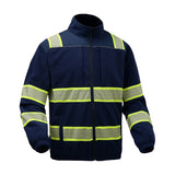 GSS Onyx Enhanced Visibility Fleece Full Zip Sweatshirt with 6 Pockets - 7552
