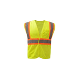 GSS Class 2 Fire Treated Hook & Loop Closure Vest with 2" Silver Reflective Tape and Multi Pockets - 3503/3504 Series