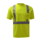 GSS Class 2 Moisture Wicking Short Sleeve Safety T-Shirt with 1 Chest Pocket - 5001/5002 Series