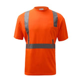 GSS Class 2 Moisture Wicking Short Sleeve Safety T-Shirt with 1 Chest Pocket - 5001/5002 Series