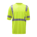 GSS Class 3 Moisture Wicking Short Sleeve Safety T-Shirt with 1 Chest Pocket - 5007/5008 Series