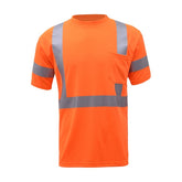 GSS Class 3 Moisture Wicking Short Sleeve Safety T-Shirt with 1 Chest Pocket - 5007/5008 Series