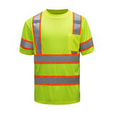 GSS Class 3 Two Tone Short Sleeve T-Shirt with Black Bottom and 1 Chest Pocket - 5009/5011 Series