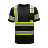 GSS Class 3 Two Tone Short Sleeve T-Shirt with Black Bottom and 1 Chest Pocket - 5009/5011 Series