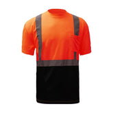 GSS Class 2 Safety T-Shirt with Black Bottom and 1 Chest Pocket - 5111/5112 Series
