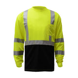 GSS Class 3 Long Sleeve T-Shirt with Black Bottom and 1 Chest Pocket - 5113/5114 Series