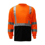 GSS Class 3 Long Sleeve T-Shirt with Black Bottom and 1 Chest Pocket - 5113/5114 Series