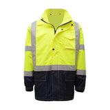 GSS Class 3 Premium Hooded Rain Jacket with Black Bottom and Multi Pockets - 6003/6004 Series