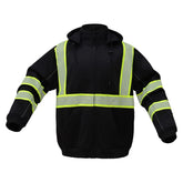 gss safety black sweatshirt 7513 front view