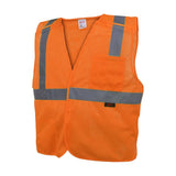 GSS Safety Orange safety vest 1802 front view