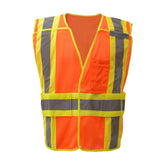 GSS Safety Orange Hi Vis Vest 1804 front view