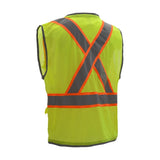 Back View of GSS Safety Vest 1601