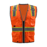 GSS Orange Safety Vest 1602, ANSI Class 2 compliant