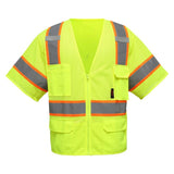 Gss safety class 3 lime hi vis vest 2503