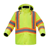 GSS safety Lime high visibility FR jacket FR6009 front view