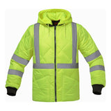 GSS Class 3 Diamond Quilted Parka with Cotton Feel Waffle Fabric Lining and Two Outer Pockets - 8031 Series