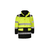 GSS Class 3 Waterproof Fleece-Lined Parka Jacket with Concealed Hood and Multi Pockets - 8501 Series