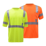 GSS Class 3 Moisture Wicking Short Sleeve Safety T-Shirt with 1 Chest Pocket - 5007/5008 Series