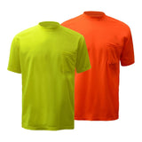GSS Moisture Wicking Short Sleeve Safety T-Shirt with 1 Chest Pocket - 5501/5502