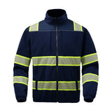 GSS Onyx Enhanced Visibility Fleece Full Zip Sweatshirt with 6 Pockets - 7552