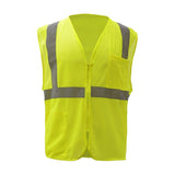 GSS Safety Lime safety vest 1001 front view