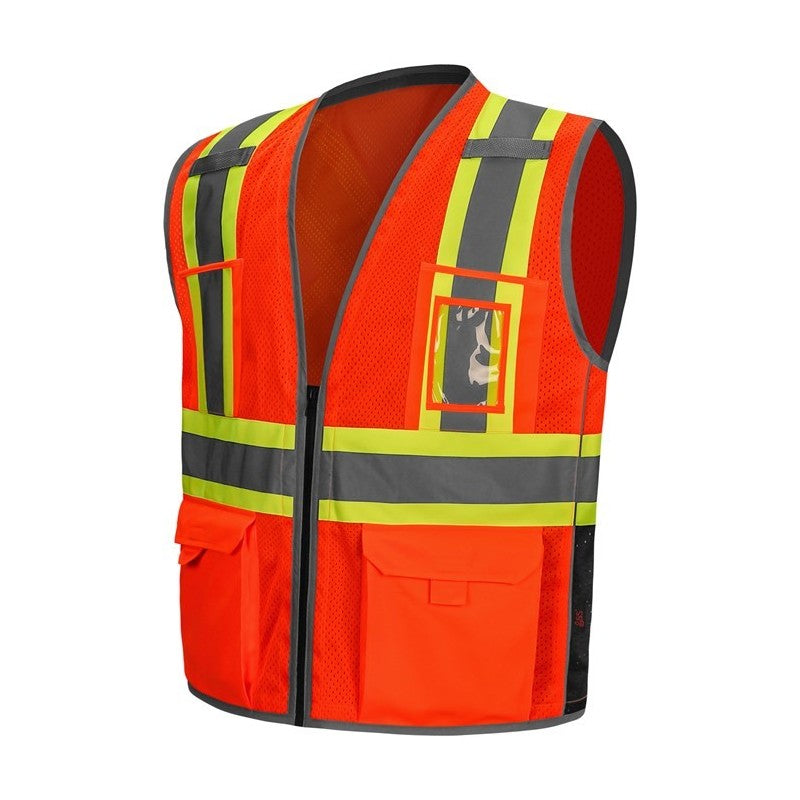 GSS HYPE-LITE Safety Vest with X Back and 6 Pockets - 1611/1612/1615 Series