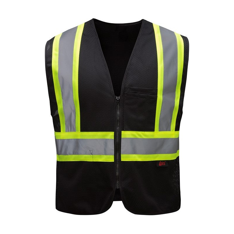GSS Enhanced Visibility Multi-Color Vest with 2" Silver Reflective Tape and Multi Pockets - 3131/3143 Series