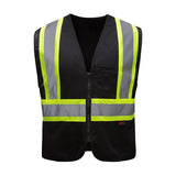 GSS Enhanced Visibility Multi-Color Vest with 2" Silver Reflective Tape and Multi Pockets - 3131/3143 Series