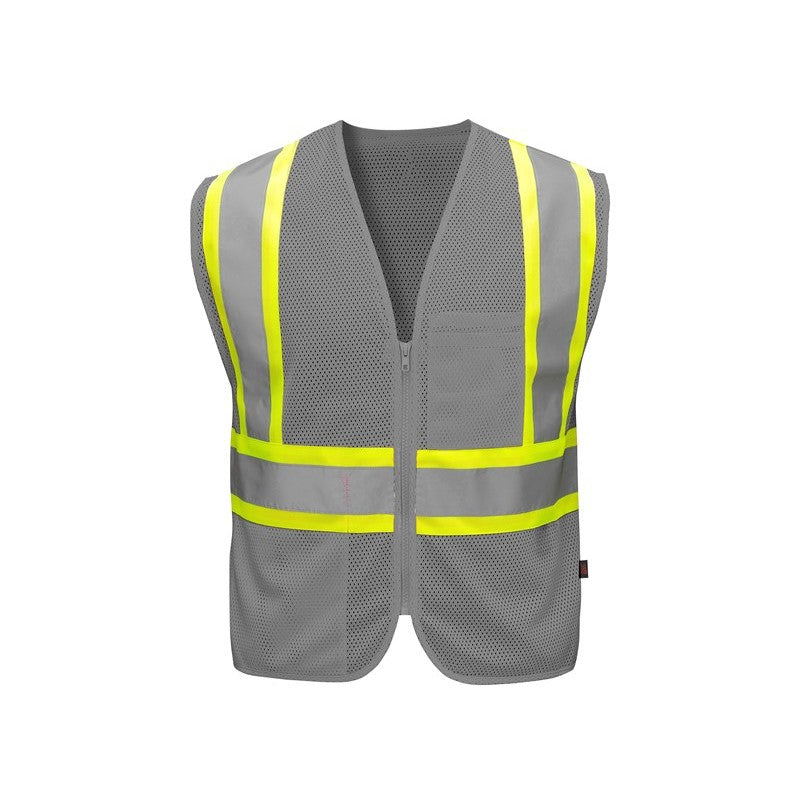 GSS Enhanced Visibility Multi-Color Vest with 2" Silver Reflective Tape and Multi Pockets - 3131/3143 Series