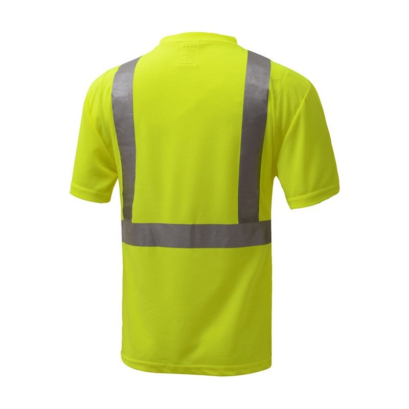 GSS Class 2 Moisture Wicking Short Sleeve Safety T-Shirt with 1 Chest Pocket - 5001/5002 Series