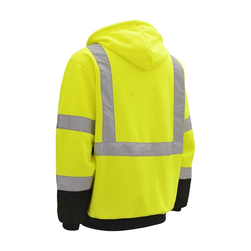 GSS Class 3 Zipper Front Hooded Sweatshirt with Black Bottom and 2 Pockets - 7003/7004 Series
