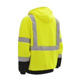 GSS Class 3 Zipper Front Hooded Sweatshirt with Black Bottom and 2 Pockets - 7003/7004 Series