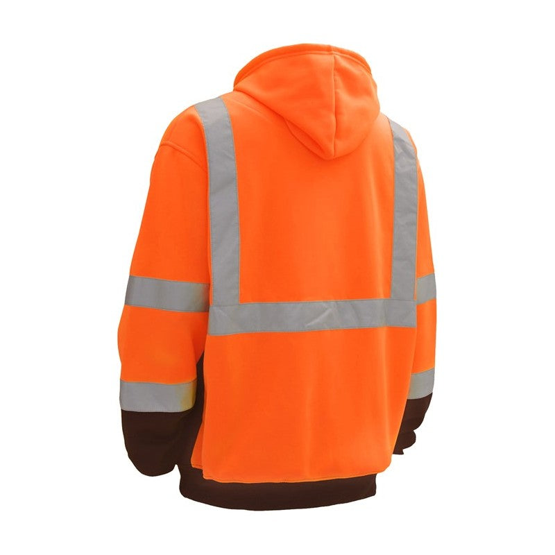 GSS Class 3 Zipper Front Hooded Sweatshirt with Black Bottom and 2 Pockets - 7003/7004 Series