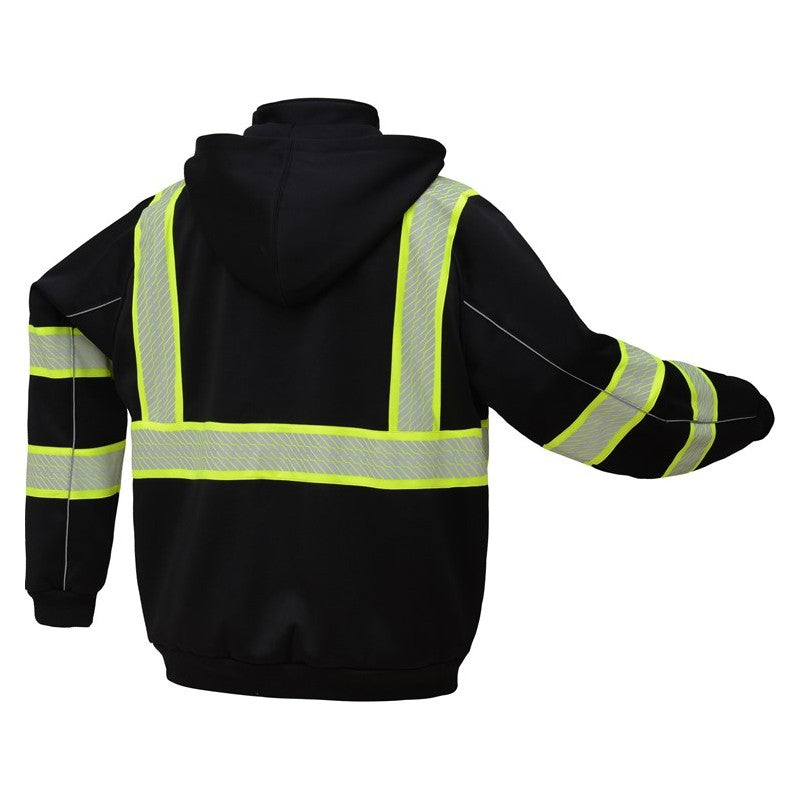 gss safety sweatshirt 7513, black back view