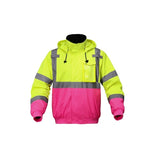 GSS Unisex Bomber Jacket with Pink Bottom and Multi Pockets - 8018/8019 Series