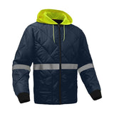 GSS Non-ANSI Diamond Quilted Parka with Cotton Feel Waffle Fabric Lining and Two Outer Pockets - 8032/8033 Series