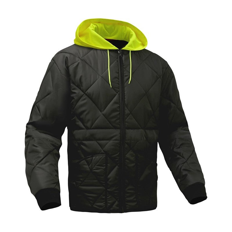 GSS Non-ANSI Diamond Quilted Parka with Cotton Feel Waffle Fabric Lining and Two Outer Pockets - 8032/8033 Series