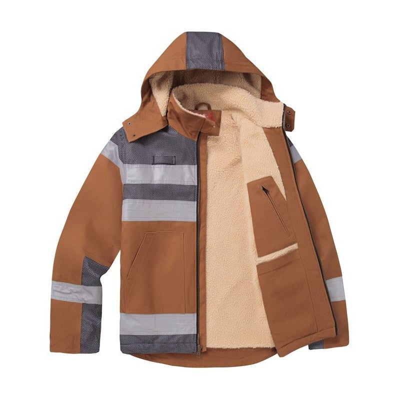GSS Quartz Sherpa Lined Heavy Weight Jacket with Detachable Hood and Multi Pockets - 8517/8519 Series