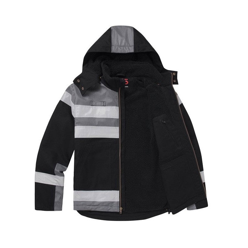 GSS Quartz Sherpa Lined Heavy Weight Jacket with Detachable Hood and Multi Pockets - 8517/8519 Series