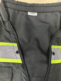 FLAMORO Class 2 High Visibility Zipper Front Safety Vest With Reflective Strips, Meets ANSI/ISEA Standards