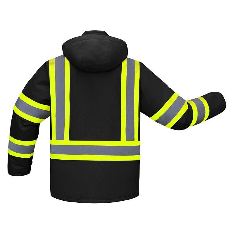 GSS FR Waterproof Flame Resistant Insulated Jacket with Detachable Hood and Two Lower Cargo Pockets - FR6010/FR6011 Series