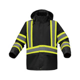 GSS FR Waterproof Flame Resistant Insulated Jacket with Detachable Hood and Two Lower Cargo Pockets - FR6010/FR6011 Series