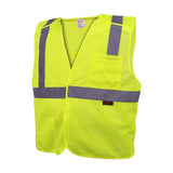 GSS Safety Lime Reflective Vest 1801 front view