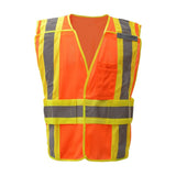 GSS Safety Orange Hi Vis Vest 1804 front view