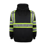 GSS Safety 7007, black sweatshirt front view