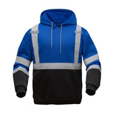 GSS Safety Two-tone sweatshirt, blue & black, front view