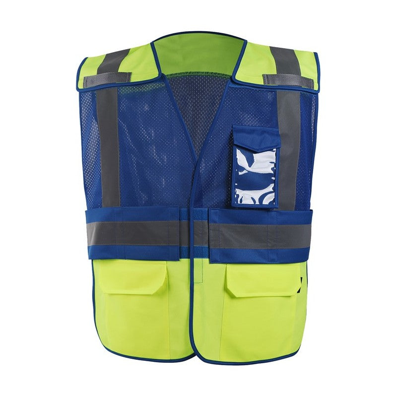GSS Safety Vest 1813, lime with blue