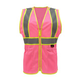 GSSsafety Pink safety vest 7806 for women